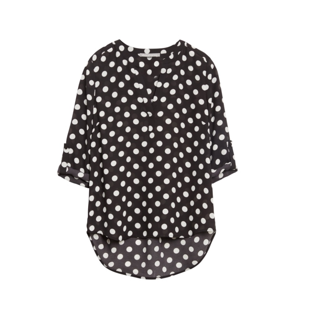 Daniel Rainn Split Neck Blouse